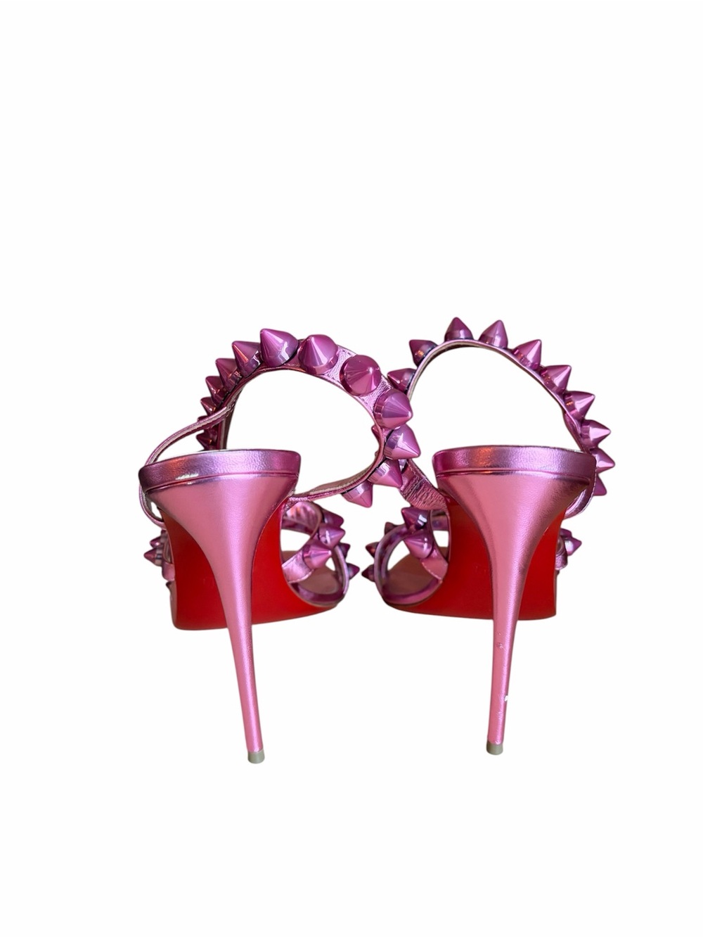Christian Louboutin Spikita
Strap 100 Confettis Pink
Strappy Sandal Heel Pump - Picture 7 of 9